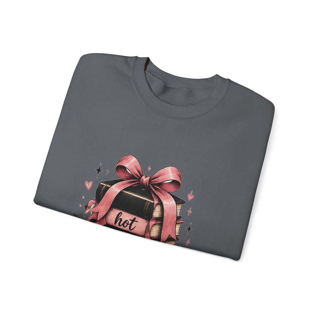 Hot Ladies Read sweatshirt | Book Lover Backpack Coffee Illustration
