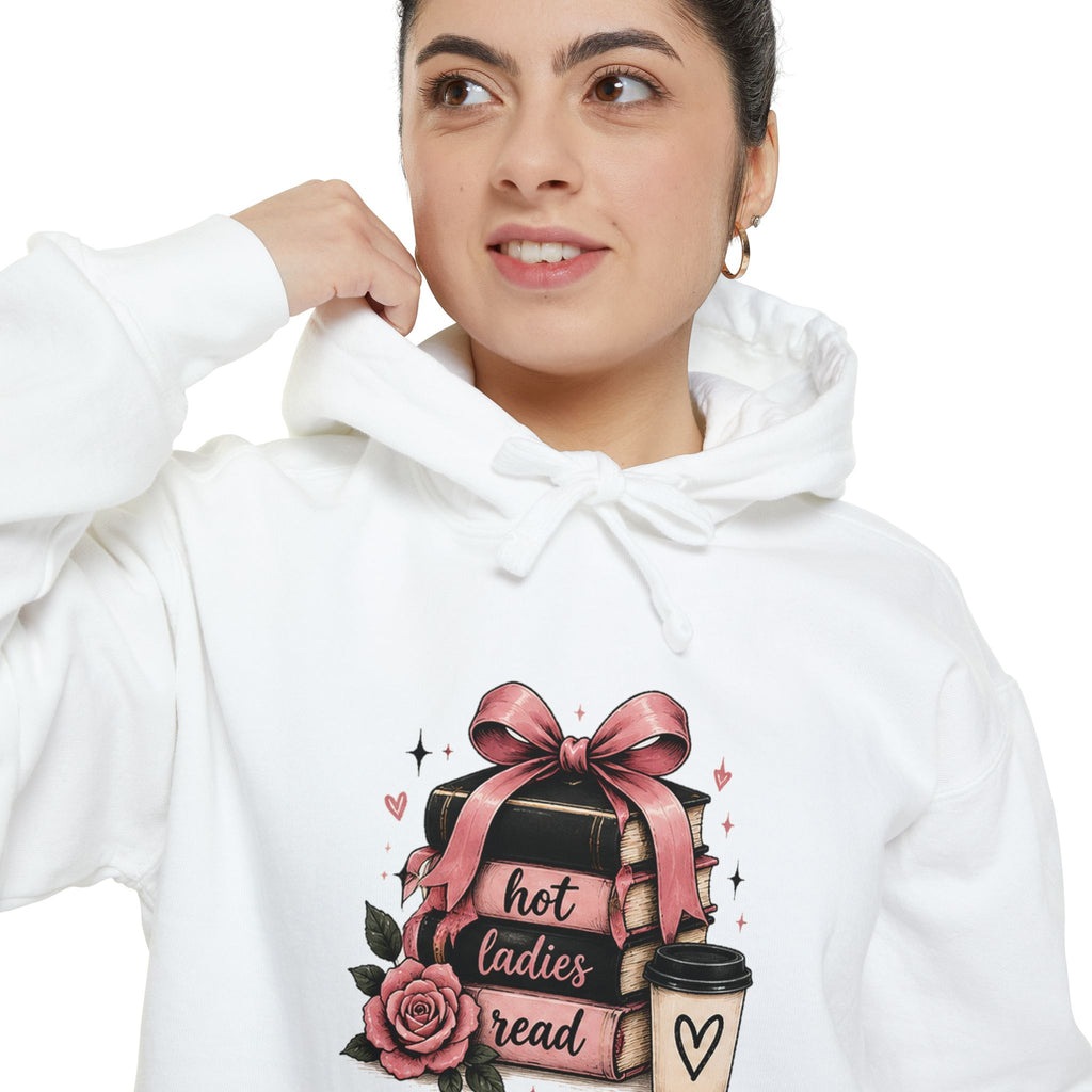 Hot Toddy & Roses hoodie | cozy mug, ribbon heart graphic