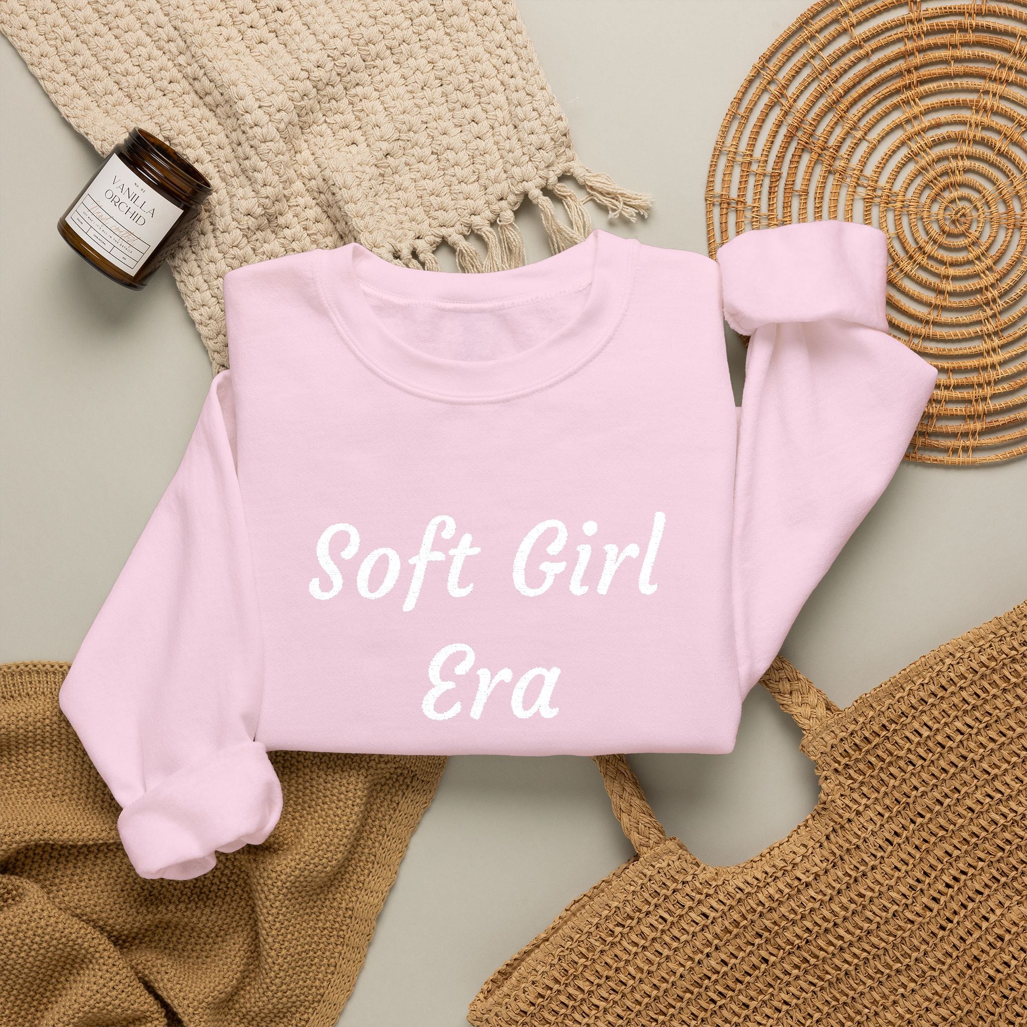 Soft Girl Era Sweatshirt – Cozy Crewneck Pullover