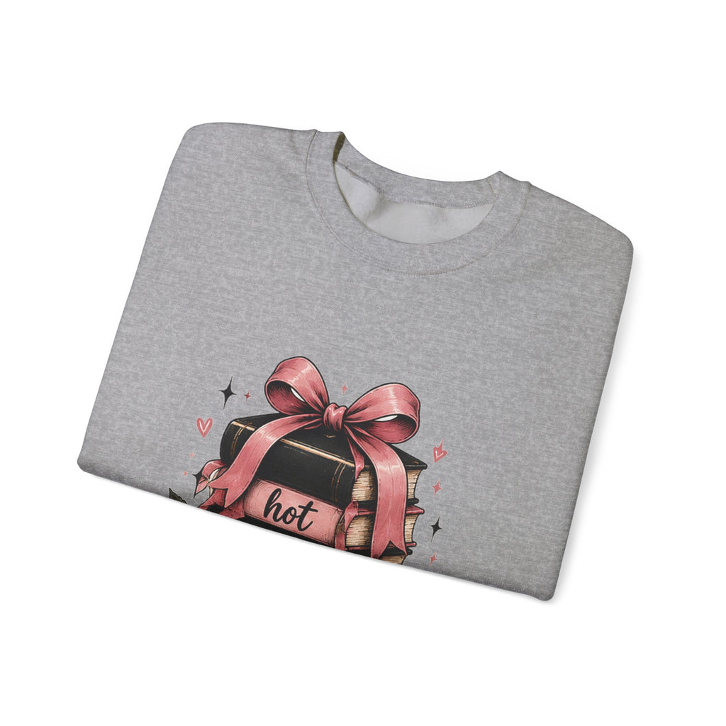 Hot Ladies Read sweatshirt | Book Lover Backpack Coffee Illustration