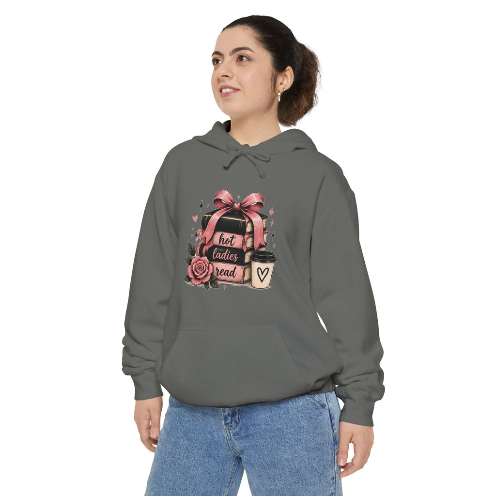 Hot Toddy & Roses hoodie | cozy mug, ribbon heart graphic
