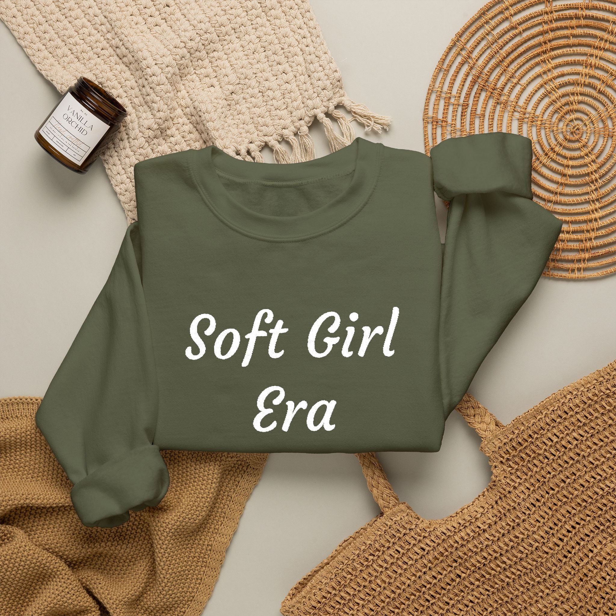 Soft Girl Era Sweatshirt – Cozy Crewneck Pullover