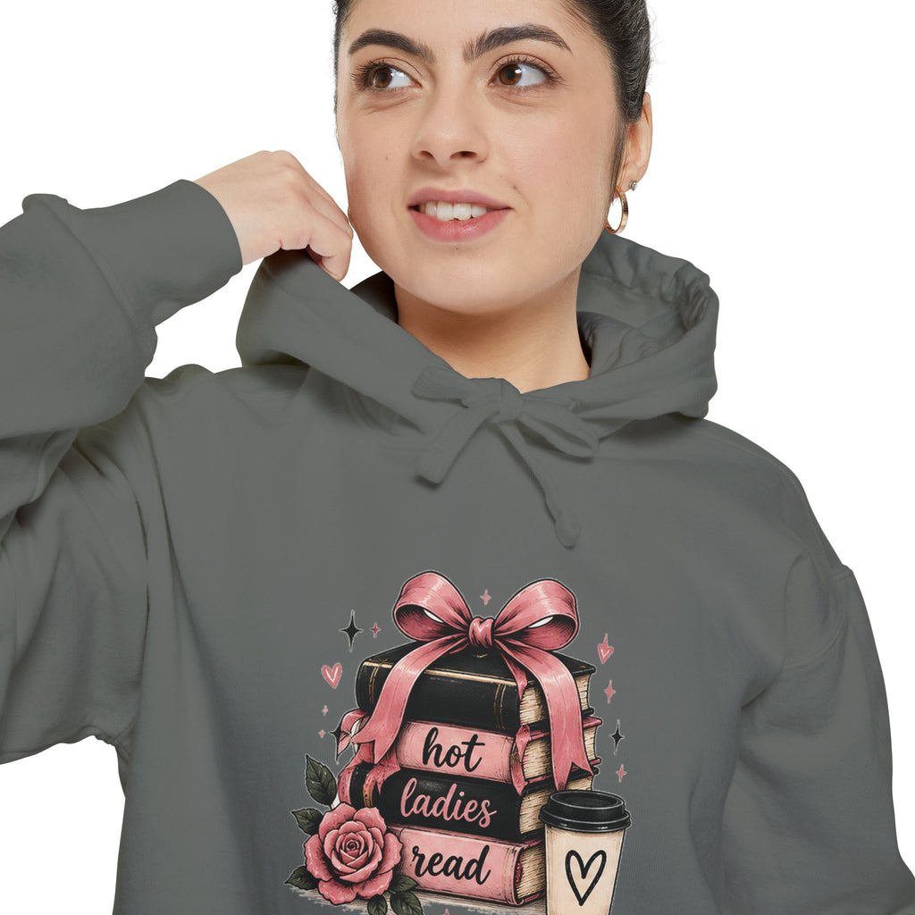 Hot Toddy & Roses hoodie | cozy mug, ribbon heart graphic