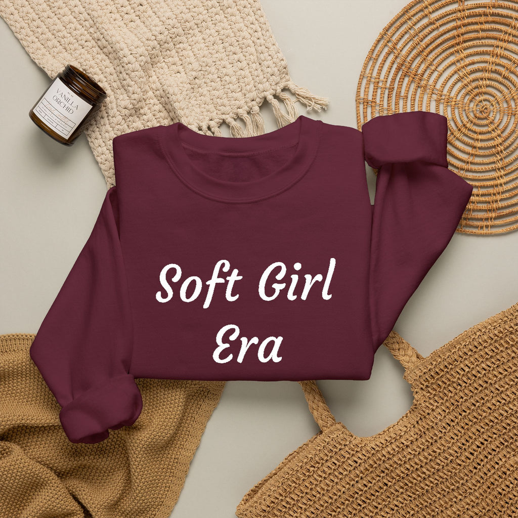 Soft Girl Era Sweatshirt – Cozy Crewneck Pullover