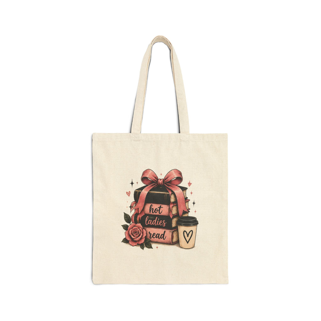 Hot Ladies Read Cotton Canvas Tote Bag