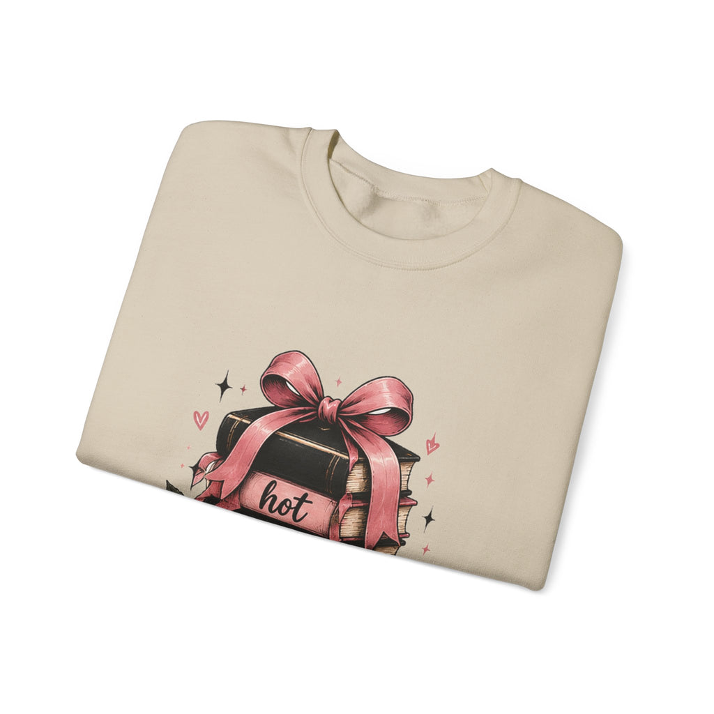 Hot Ladies Read sweatshirt | Book Lover Backpack Coffee Illustration