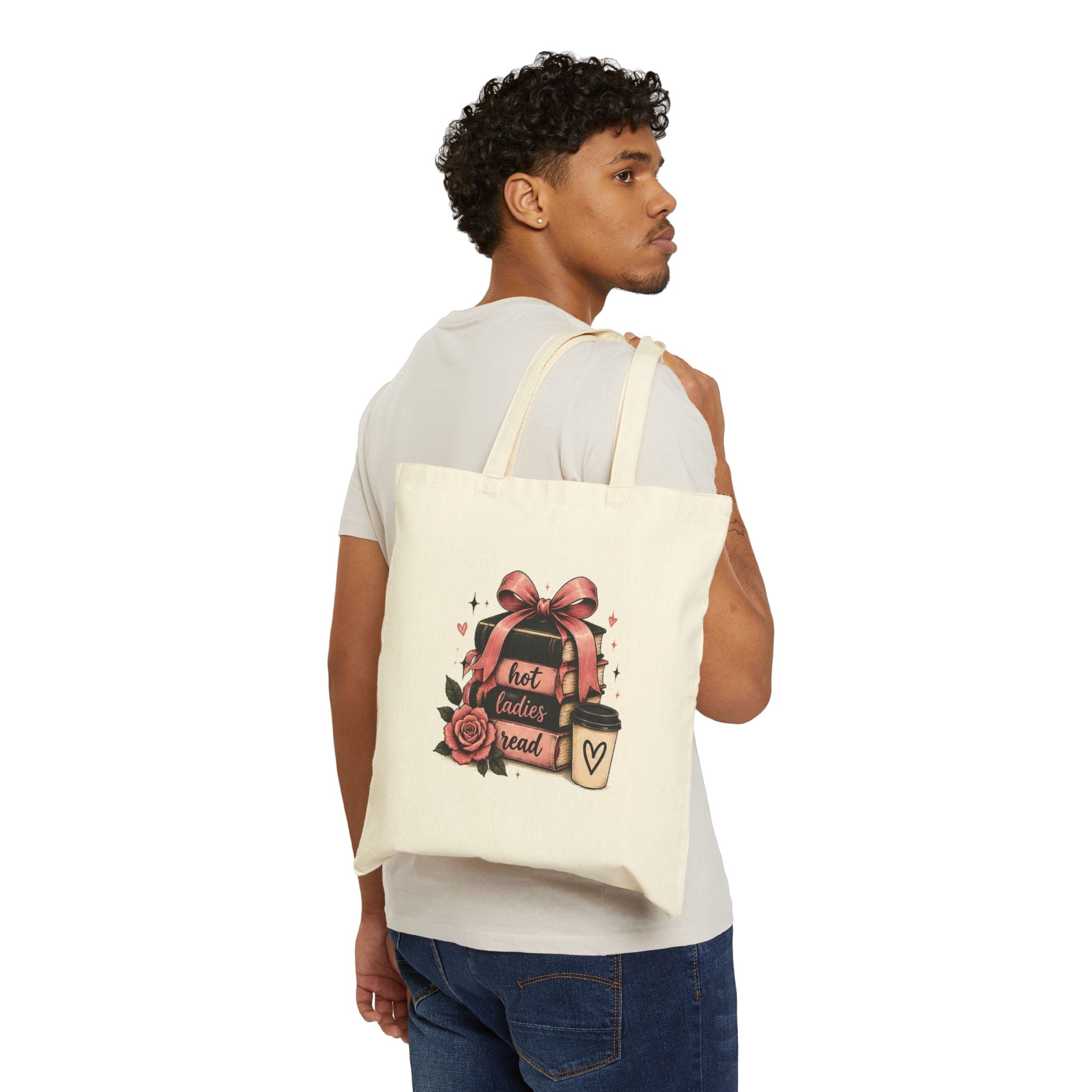 Hot Ladies Read Cotton Canvas Tote Bag