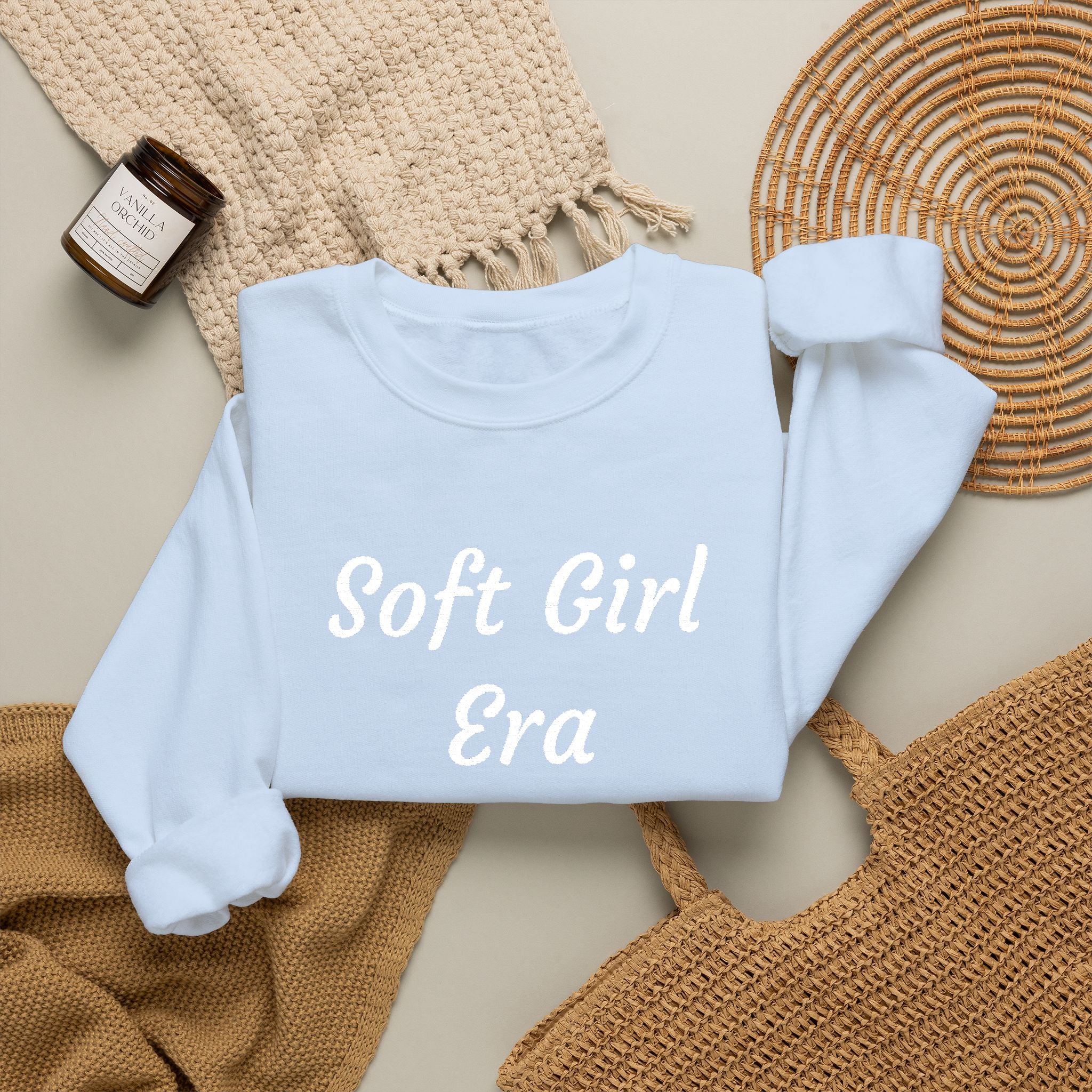 Soft Girl Era Sweatshirt – Cozy Crewneck Pullover