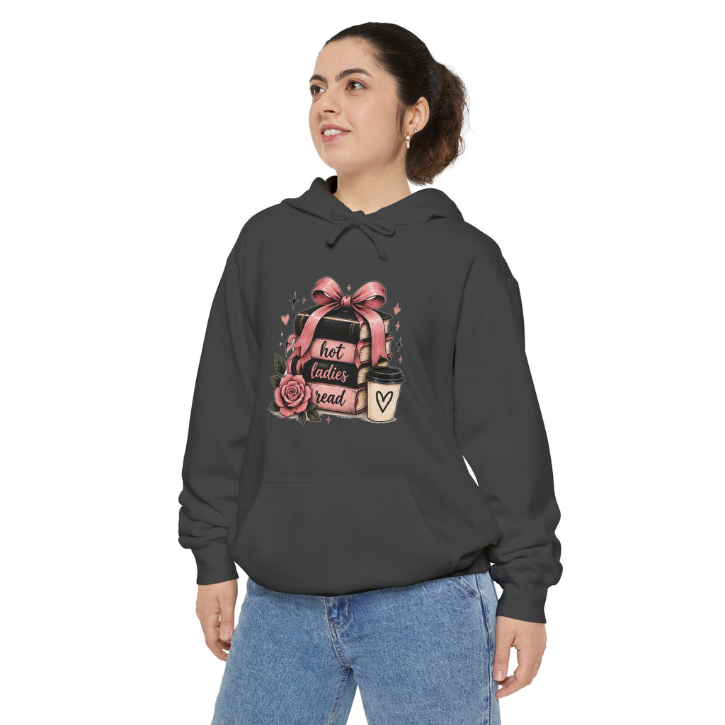 Hot Toddy & Roses hoodie | cozy mug, ribbon heart graphic