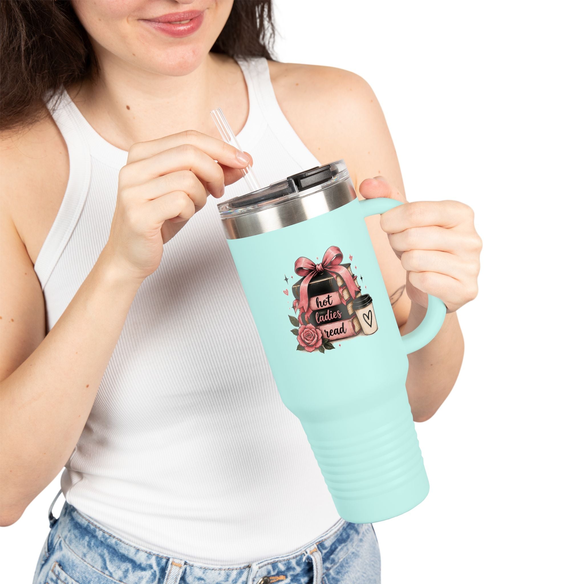 Hot Ladies Read travel mug | 40oz insulated tumbler