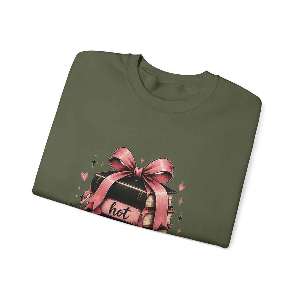 Hot Ladies Read sweatshirt | Book Lover Backpack Coffee Illustration