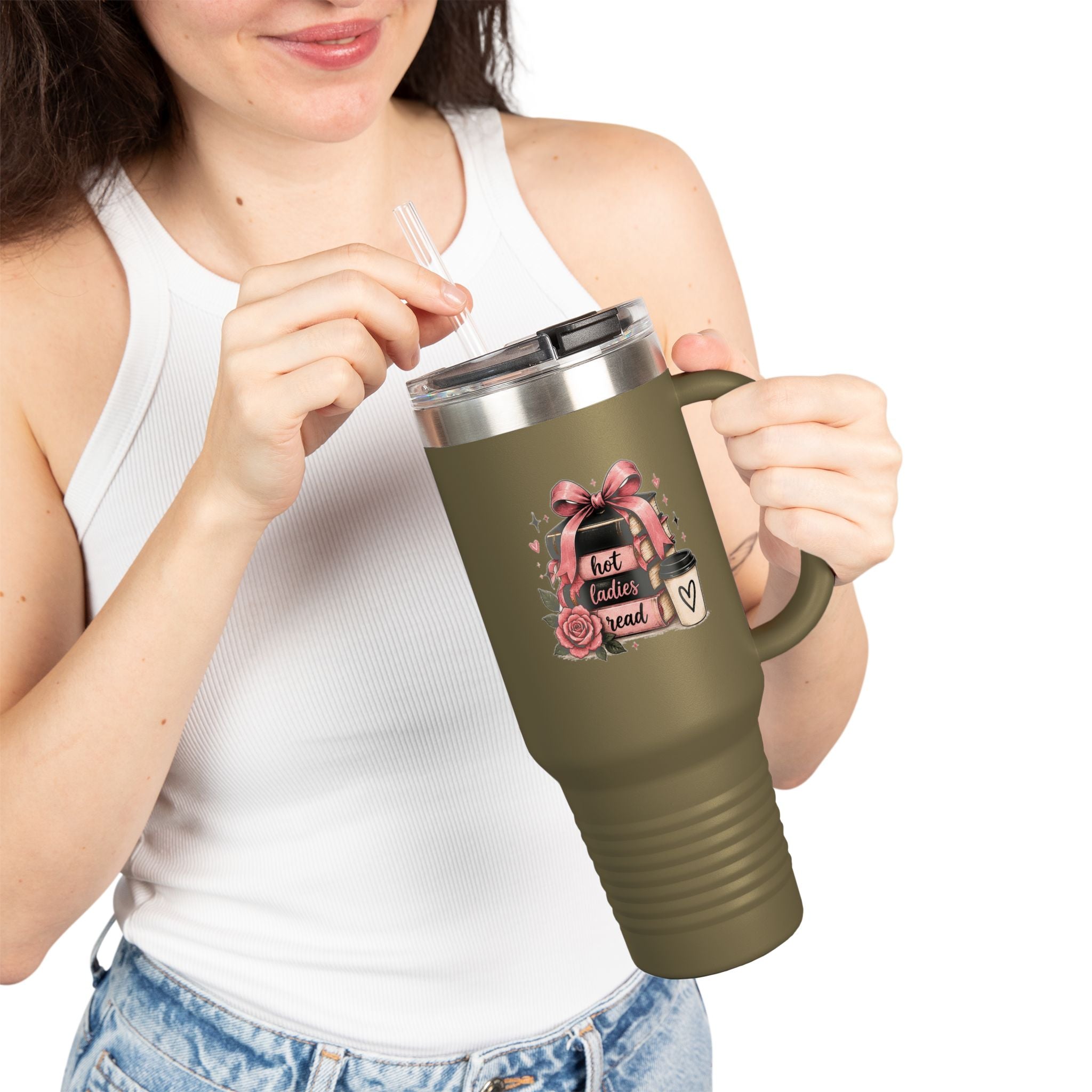 Hot Ladies Read travel mug | 40oz insulated tumbler