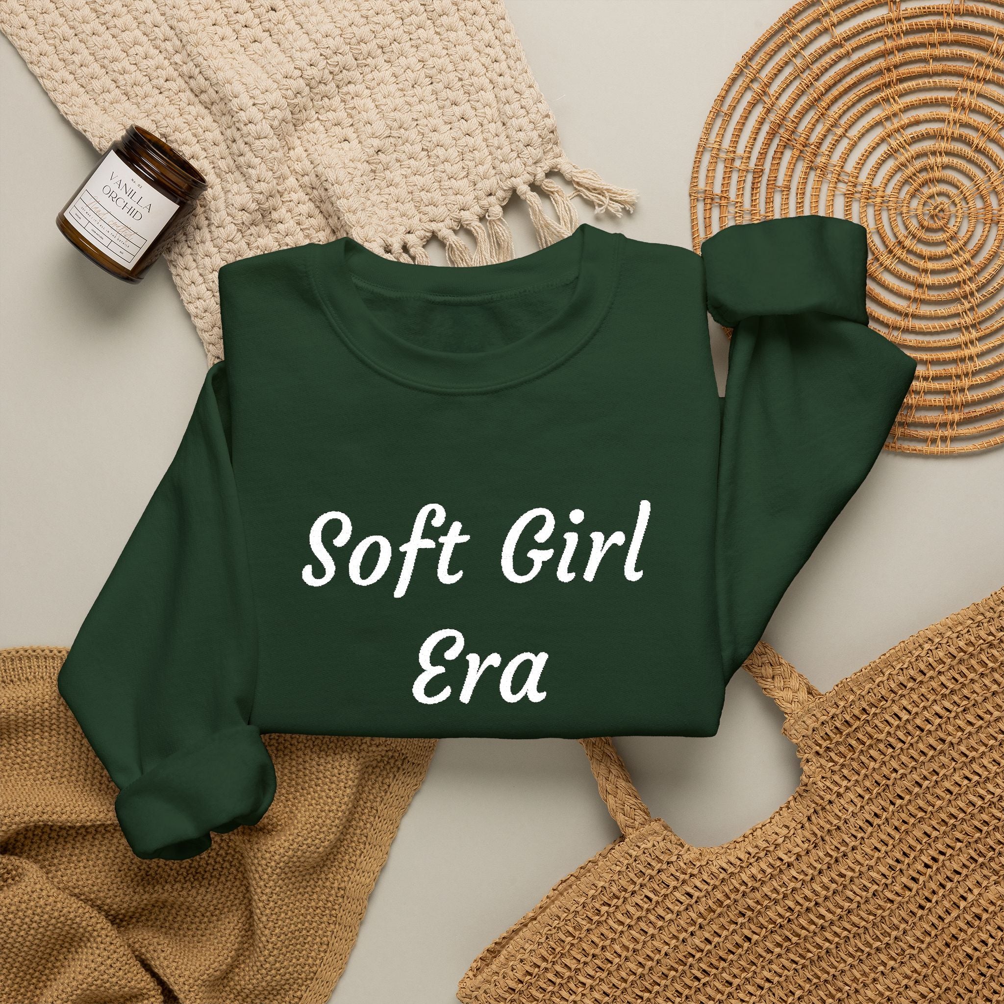 Soft Girl Era Sweatshirt – Cozy Crewneck Pullover