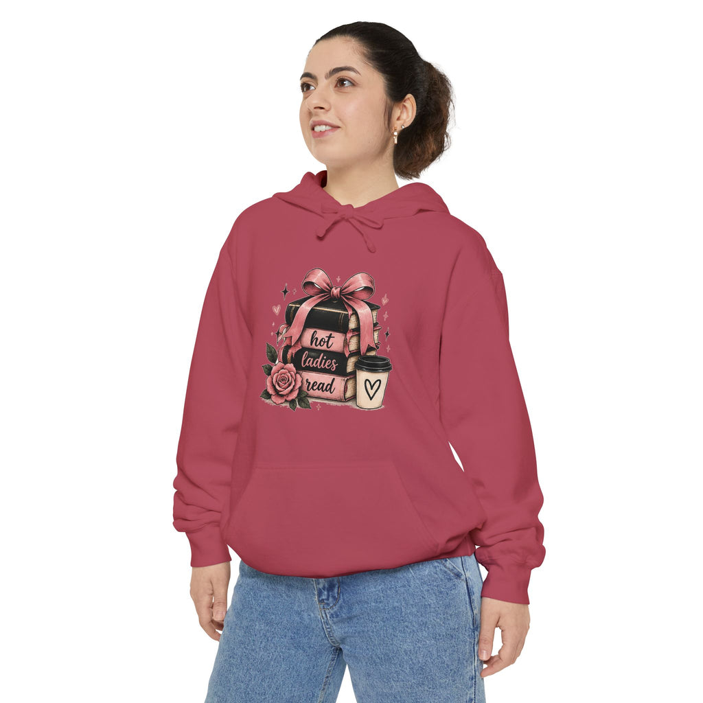 Hot Toddy & Roses hoodie | cozy mug, ribbon heart graphic