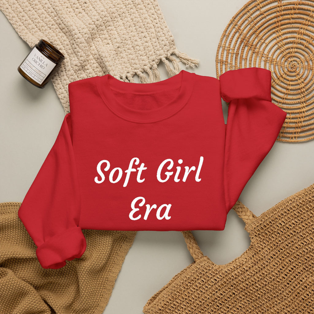 Soft Girl Era Sweatshirt – Cozy Crewneck Pullover