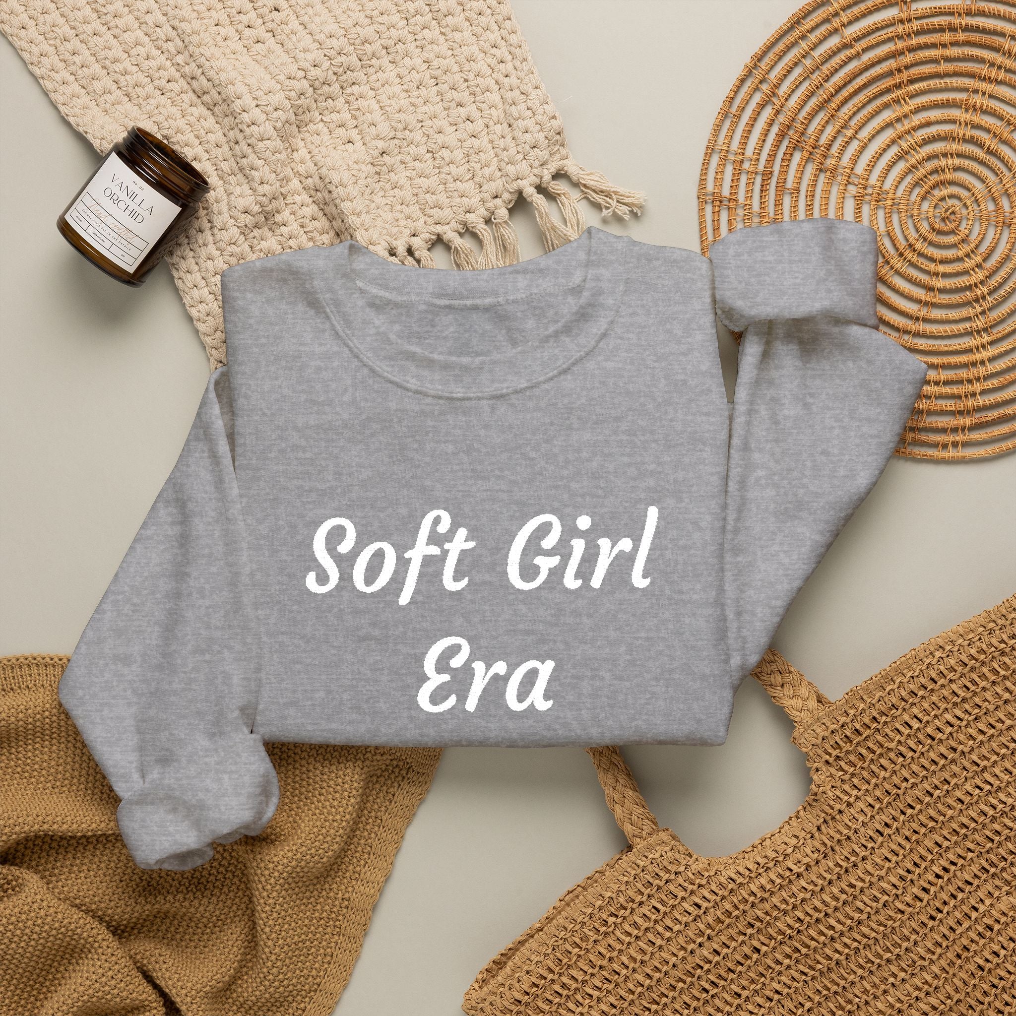 Soft Girl Era Sweatshirt – Cozy Crewneck Pullover