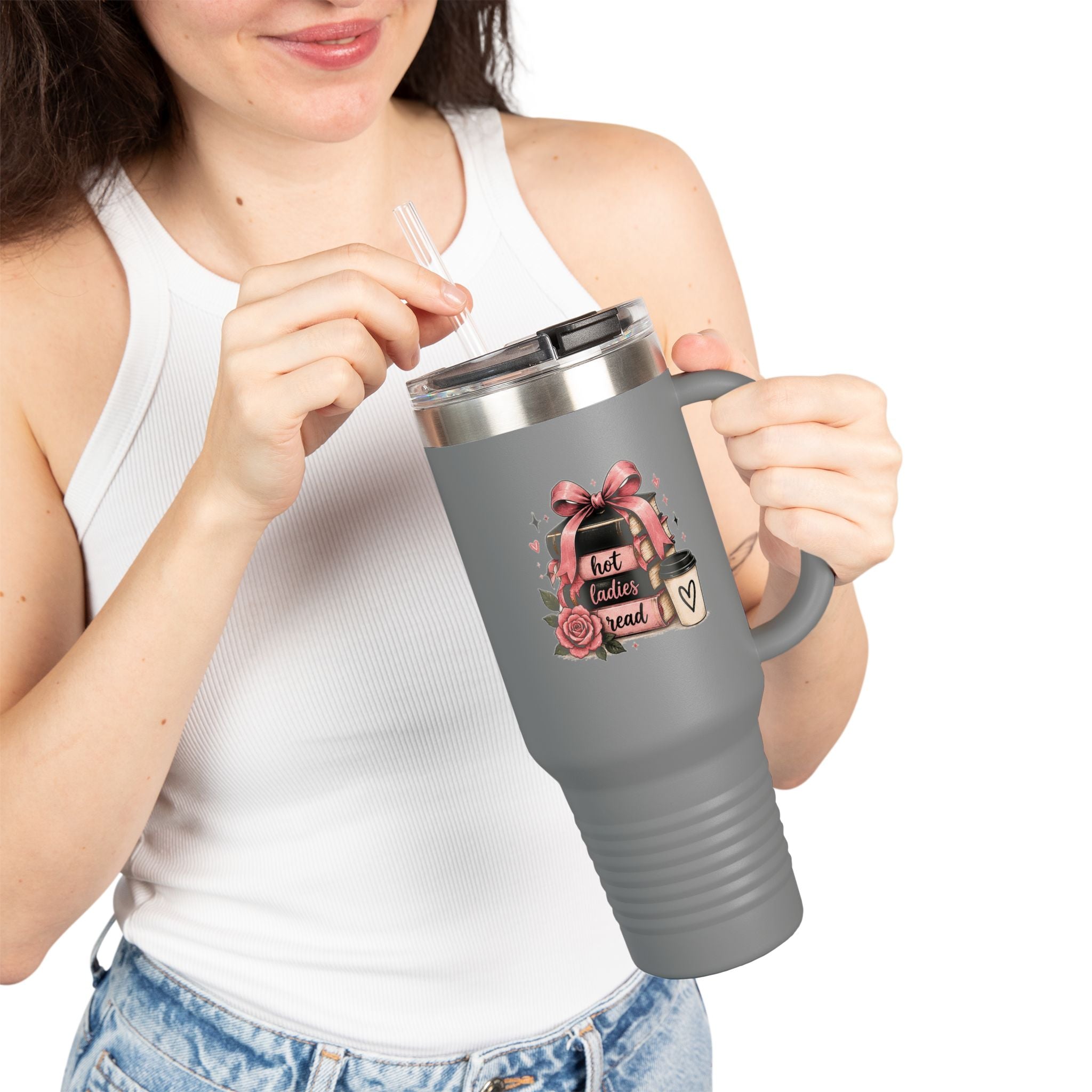 Hot Ladies Read travel mug | 40oz insulated tumbler