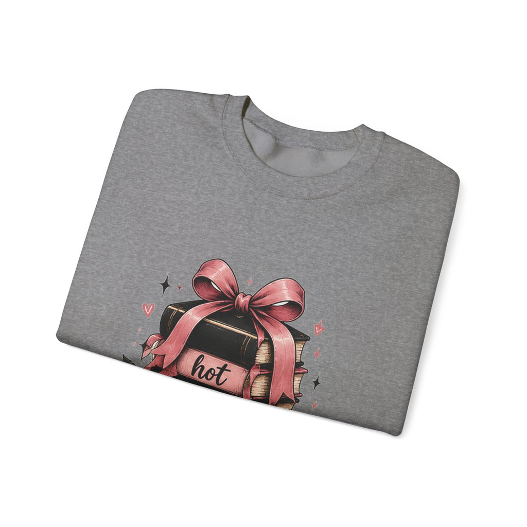 Hot Ladies Read sweatshirt | Book Lover Backpack Coffee Illustration