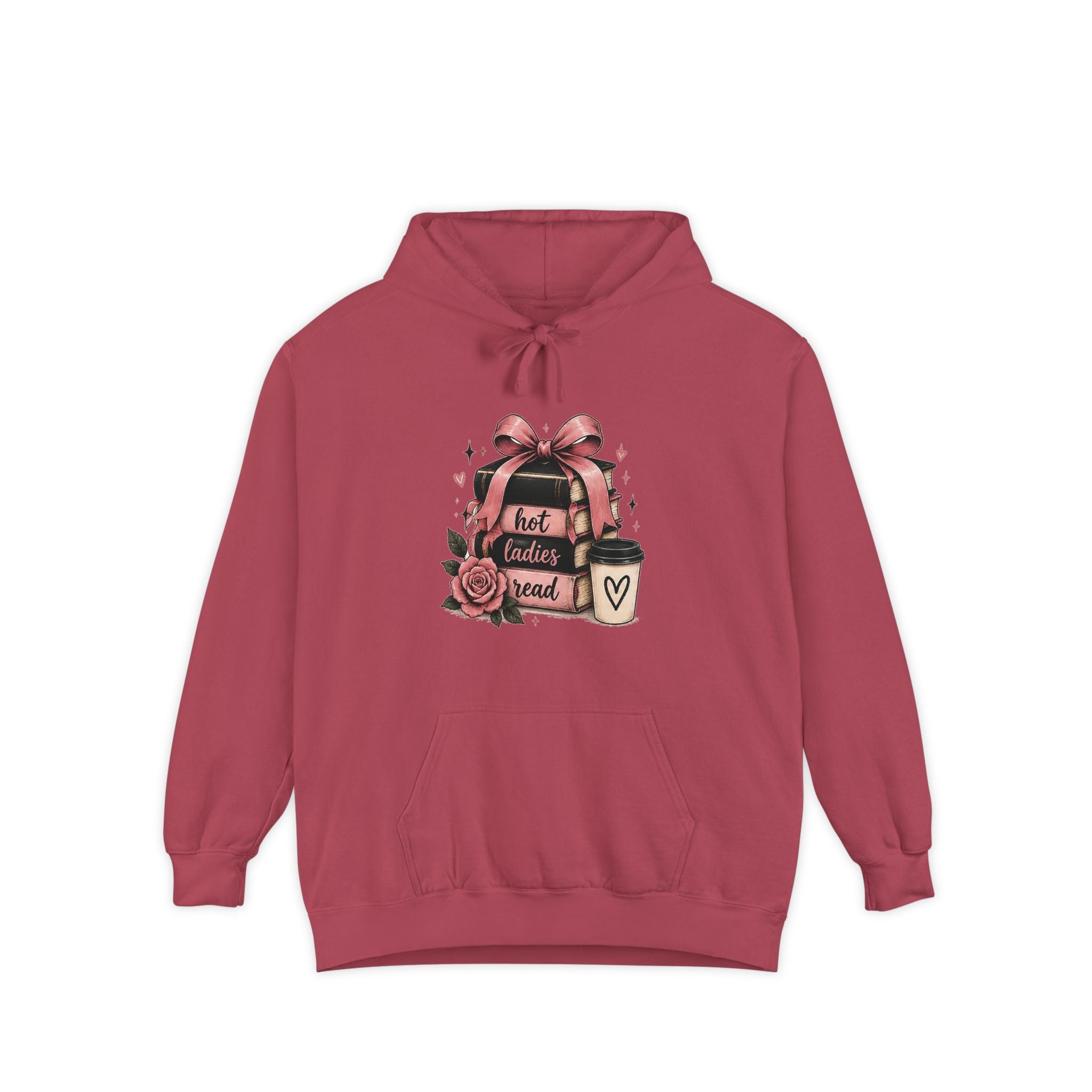 Hot Toddy & Roses hoodie | cozy mug, ribbon heart graphic