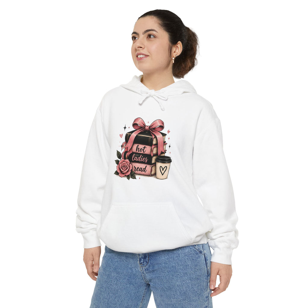Hot Toddy & Roses hoodie | cozy mug, ribbon heart graphic