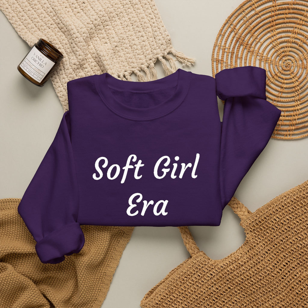 Soft Girl Era Sweatshirt – Cozy Crewneck Pullover