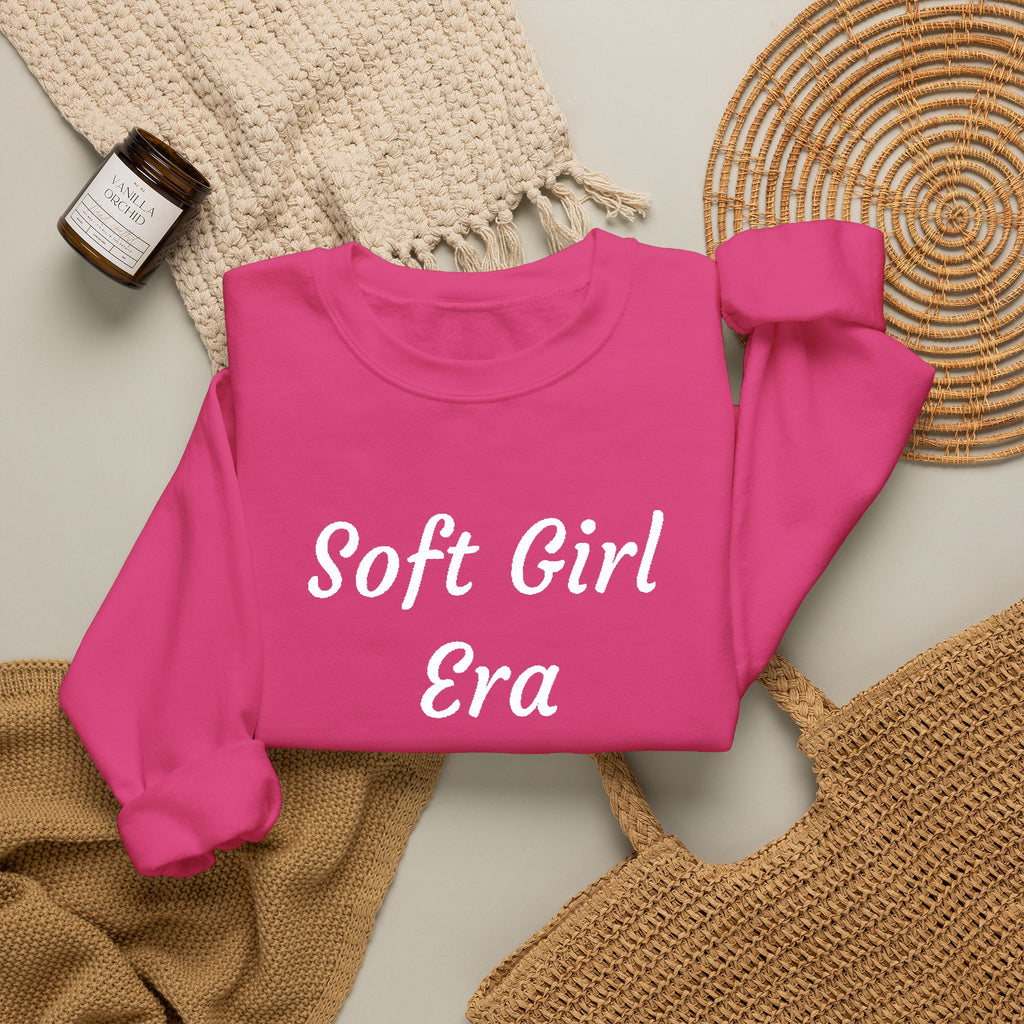 Soft Girl Era Sweatshirt – Cozy Crewneck Pullover
