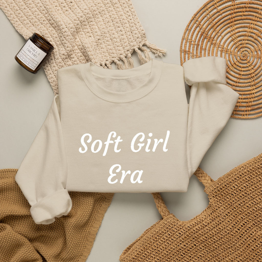 Soft Girl Era Sweatshirt – Cozy Crewneck Pullover